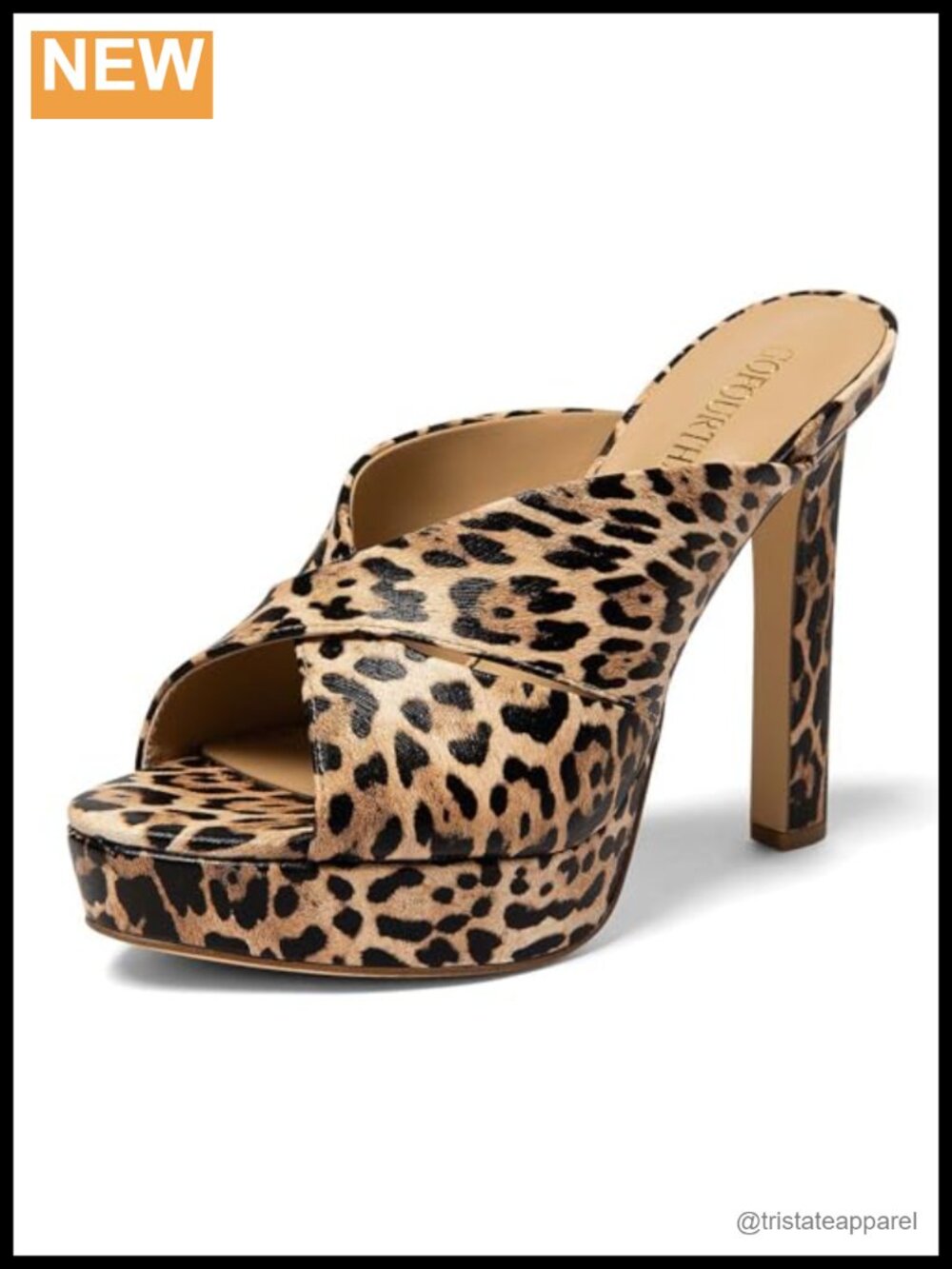 Platform Mule Heels Peep Toe Slip On 4.5 Inch High Heel Sandals